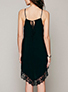Asymmetrical Mini Dress - Lace Trim